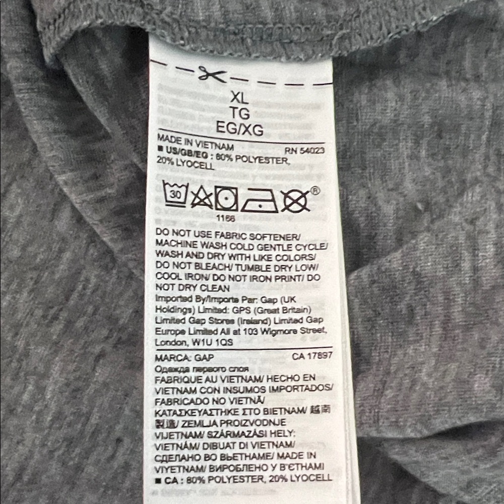 Gap Fit Breathe Air Criss-Cross Muscle Tank Size XL - Picture 8 of 8